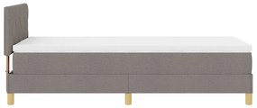 Boxspring ágy matraccal, topszínű, 90x200 cm, szövet