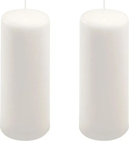 Gyertya készlet 20 cm Ø 7,5 cm 2 db fehér