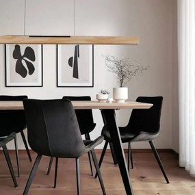 LED Csillár zsinóron LED/22W/230V 4000K 120 cm fenyő/tömör fa