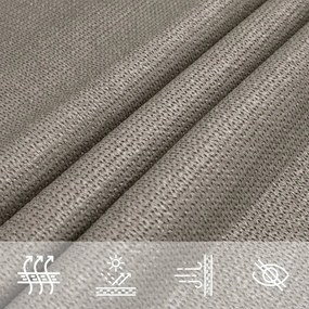 világosszürke négyszögletű HDPE napvitorla 160 g/m² 2x3 m