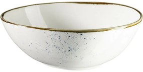 Mäser Ovális tál Pintar White kék pöttyös 22 x 19cm, L