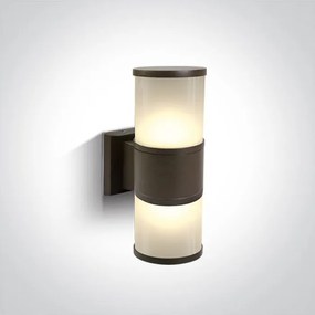 ONE LIGHT 67098-BR TUBE LIGHTS Modern Kültéri Fali Lámpa Barna, Rozsdás E27 IP44