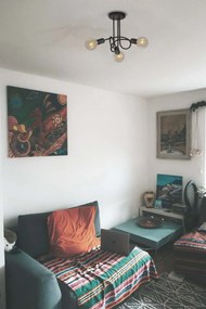 KAJA K-3620 DEZE Fekete Színű Mennyezeti Lámpa 3xE27 15W IP20