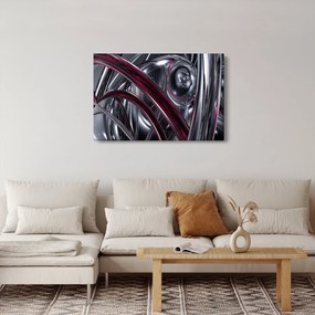 Szürke absztrakció kép (90x60 cm)