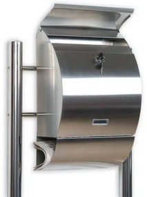 STILISTA Postaláda lábakkal rozsdamentes acél 126 cm