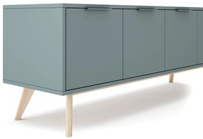 Szürkészöld TV-állvány 140x53x40 cm Pisco – Marckeric