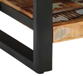 Éjjeli szekrény Többszínű 35x34x45 cm Tömör fa újrahasznosított