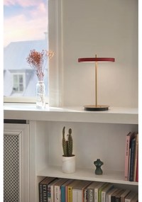 Piros LED dimmelhető asztali lámpa fém búrával (magasság 31 cm) Asteria Move – UMAGE