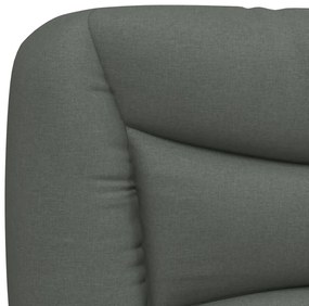 sötétszürke szövet fejtámla párna 90 cm