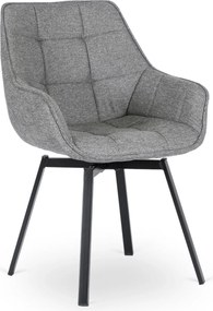 Forgó étkezőszék LUNA szürke szövet