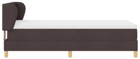 Boxspring Ágy Matrac Vele Sötétbarna, 100x200 cm, Szövet