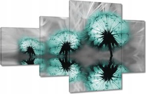 Vászonkép 130x80 Türkiz pitypang virág