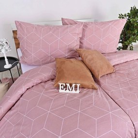 EMI Alya rosa flanel ágyhuzat: Standard egyszemélyes szett 1x (200x140) + 1x (90x70) cm