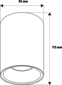Brilagi - LED RGBW dimmelhető spotlámpa TRINE 1xGU10/30W/230V bézs/arany