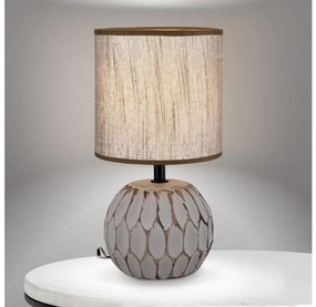 Orion LA 4-1224/1 - Asztali lámpa PINIA 1xE14/25W/230V kerámia bézs/szürke