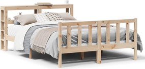vidaXL tömör fenyőfa ágy matrac nélkül 140 x 190 cm