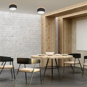 Brilagi - LED mennyezeti lámpa BELLADONNA 1xE27/15W/230V, 30 cm, fekete/fenyő