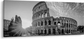 Kép - Colosseum Rómában, fekete-fehér (120x50 cm)