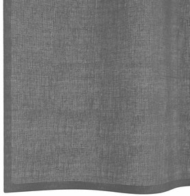 2 db sötétszürke fátyolfüggönyök rojtokkal 140x260 cm