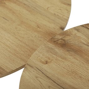 Dohányzóasztal 70×70 cm, MDF, Artisan Tölgy. CT-F4150 ART