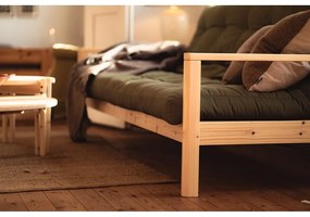 Bézs len kinyitható kanapé 205 cm Knob – Karup Design