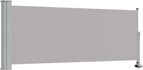 vidaXL szürke behúzható oldalsó terasz napellenző 100 x 300 cm