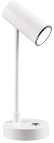 Fehér LED szabályozható asztali lámpa (magasság 28 cm) Lenny – Trio