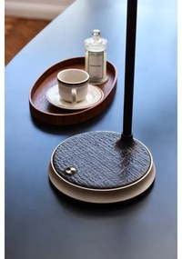 Immax 08972L - FINCH LED asztali lámpa, 9W, 12cm, szürke/krom, dimmelhető