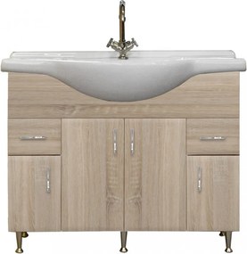 Bianca Plus 105 alsó szekrény mosdóval, sonoma tölgy színben