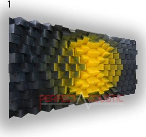 Fali panel 70x140x7cm-design panel - diffúzor 1 szín - 140x70x7cm
