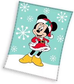Disney Minnie Snow Karácsonyi coral fleece polár takaró 130x160cm