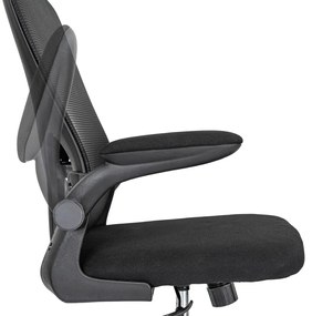 Flexo ergonomikus irodai forgószék deréktámasszal fekete