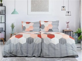 Renforcé pamut ágynemű HONEY COMB szürke Ágyneműhuzat mérete: 70 x 90 cm | 140 x 200 cm