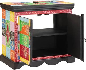 vidaXL Mosdókagyló szekrény Barna 60 x 35 x 55 cm Tömör Mangófát