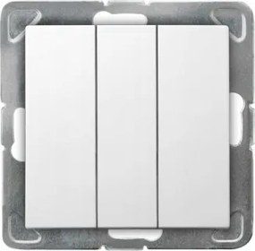 Ospel Impressziós kapcsoló hármas kapcsoló fehér LP-13Y/m/00