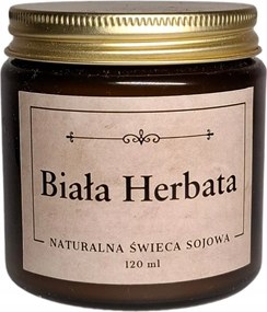 Szója illatgyertya 120 ml Fehér kanócos tea kézzel készített