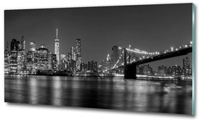 Üvegkép falra Manhattan éjjel osh-92771254