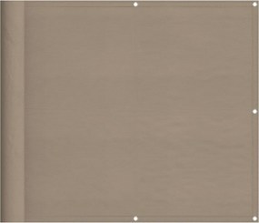 vidaXL tópszínű erkélyparaván 100% oxford poliészter 90 x 1000 cm
