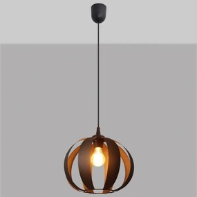 Csillár zsinóron NEWTON 1xE27/15W/230V fekete