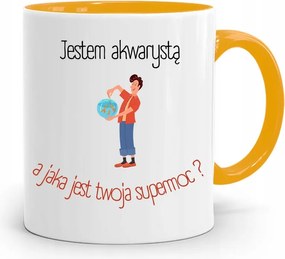 Akvarista Bögre Sárga Születésnapi Ajándék fényképes nyomtatással