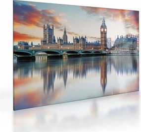 Kép - a Parlament londoni házai (üvegen) (70x50 cm)