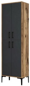 Szekrény Berlin Walnut és Anthracite