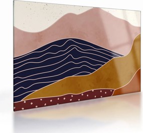 Kép - Nap a hegyek felett (üvegen) (70x50 cm)