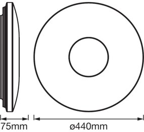 Ledvance - LED Mennyezeti lámpa érzékelővel SPARKLEDOT LED/32W/230V