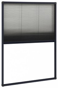 antracitszürke alumínium pliszé ablakszúnyogháló 80 x 120 cm