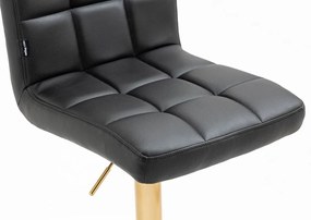 HC1015W Fekete szék arany lábbal