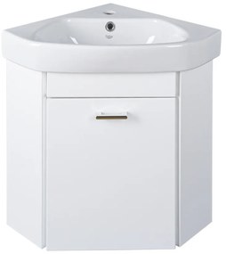 VivaStyle ARDA fali sarokszekrény CeraStyle ARDA porcelán sarokmosdóval 46 x 46 cm - BALOS