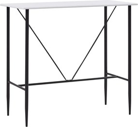 vidaXL fehér MDF bárasztal 120 x 60 x 110 cm