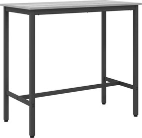 vidaXL asztal Szürke Sonoma 100 x 50 x 90,5 cm Műszaki fa és acél