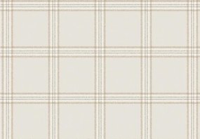 Parato Cristiana Masi Top Stripes Tissue bézs-szürke kockás vlies tapéta – 38412